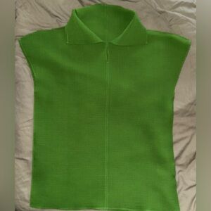 Issey Miyake Ribbed Green Apparel